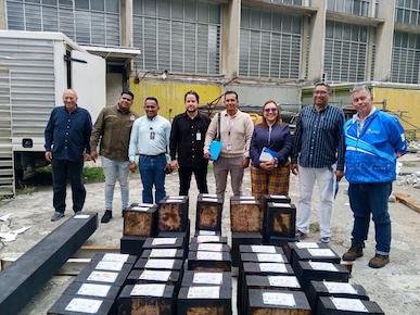 Noticia: FUVIDIT recibió prototipos de durmientes de madera para realizar pruebas técnicas y de certificación destinados a la red ferroviaria - Registro informativo en la sala de prensa de FUVIDIT Venezuela